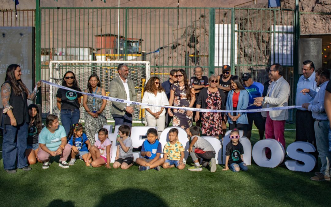 Inauguran obras de remodelación de cancha “El Colorado”